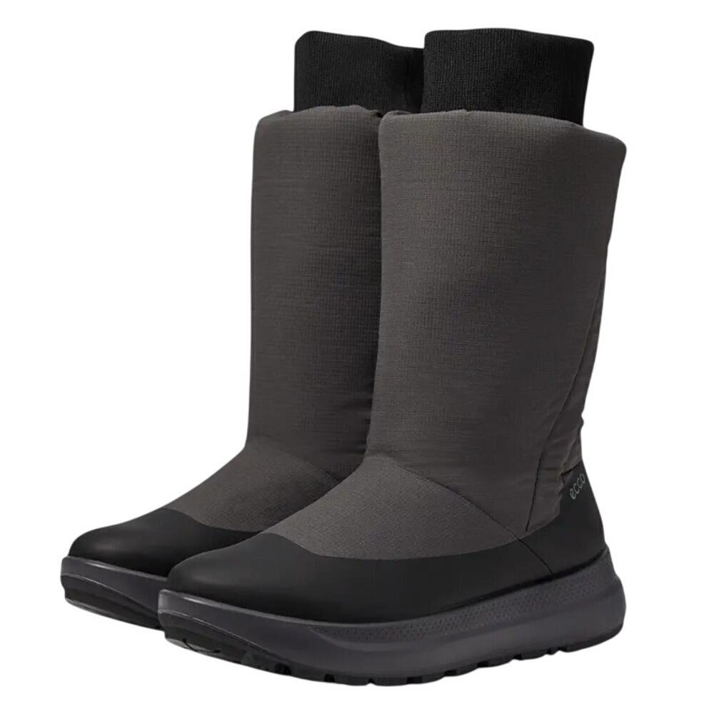 ECCO Sport Womens Solice Arctic Snow Boots EU 39 US 8.5 Grey Waterproof NWOB